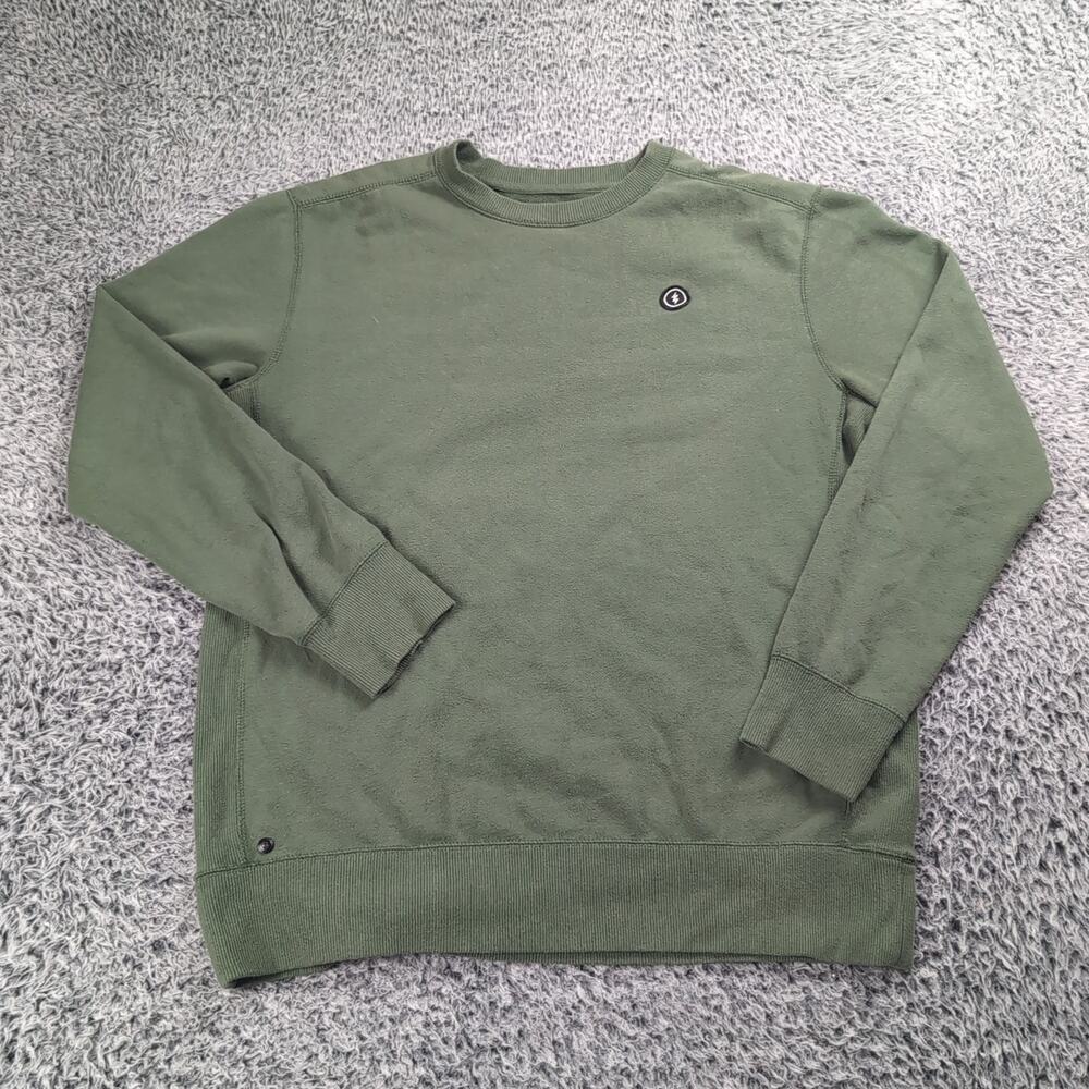 Electric Sweatshirt Men Medium Green San Clemente Crewneck Casual Outdoor Fleece
